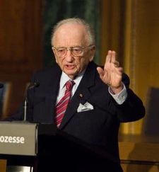 On Nuremberg prosecutor Benjamin Ferencz: "Mr. Ferencz, can you explain to me how did you do it in Nuremberg?"